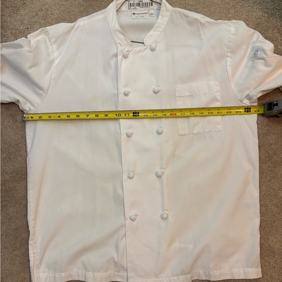 Bordeaux Chef Coat chef works brand size large unisex white pristine condition - Picture 7 of 8